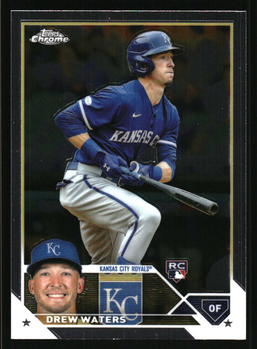 Drew Waters 2023 Topps Chrome Front of Card