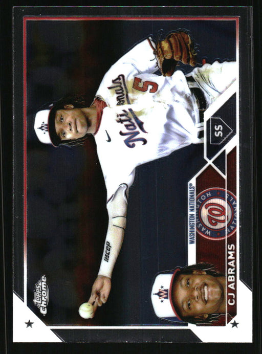 CJ Abrams 2023 Topps Chrome Front of Card