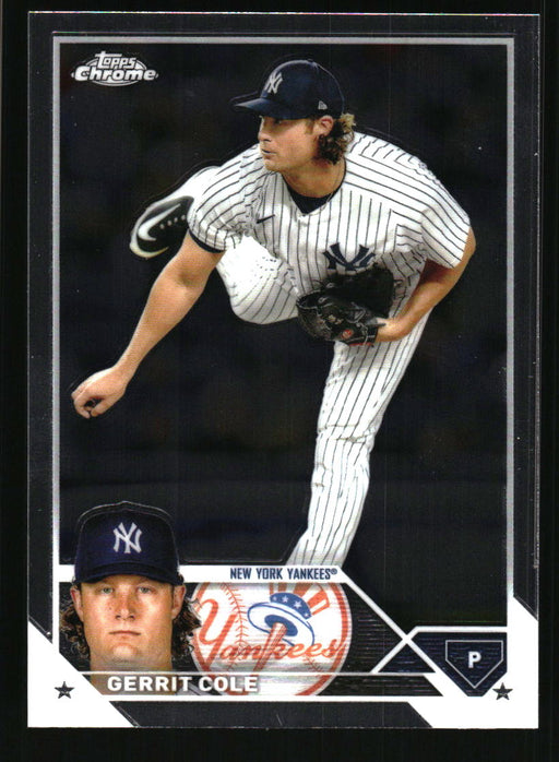 Gerrit Cole 2023 Topps Chrome Front of Card