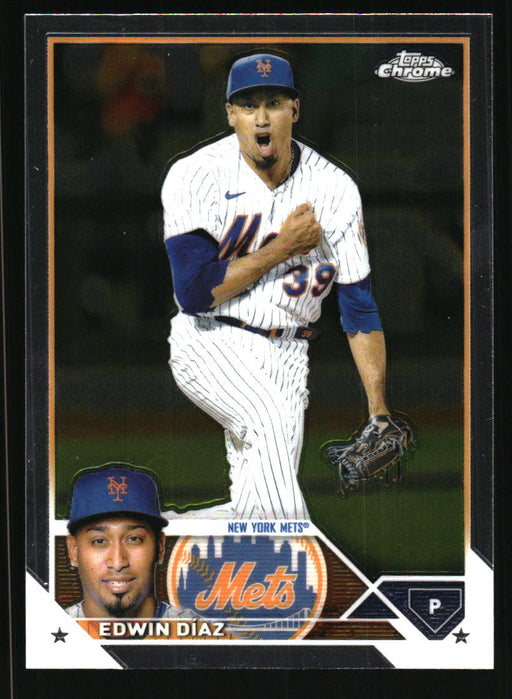 Edwin Diaz 2023 Topps Chrome Front of Card