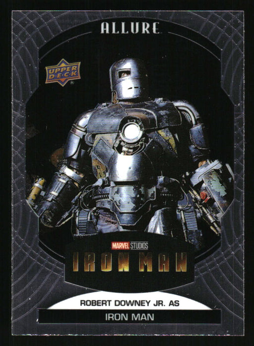Robert Downey Jr. as Iron Man 2022 Upper Deck Marvel Allure Front of Card