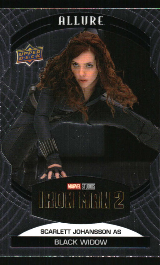 Scarlett Johansson as Black Widow 2022 Upper Deck Marvel Allure Front of Card