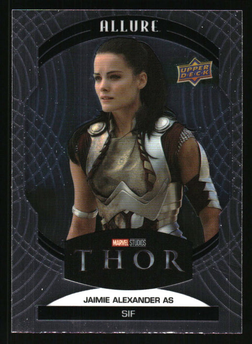 Jaimie Alexander as Sif 2022 Upper Deck Marvel Allure Front of Card