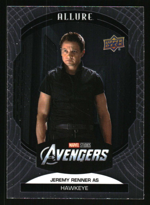 Jeremy Renner as Hawkeye 2022 Upper Deck Marvel Allure Front of Card