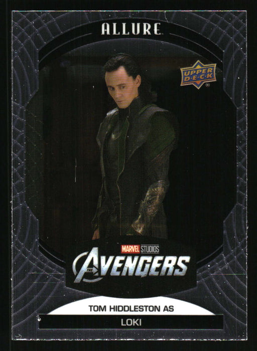 Tom Hiddleston as Loki 2022 Upper Deck Marvel Allure Front of Card
