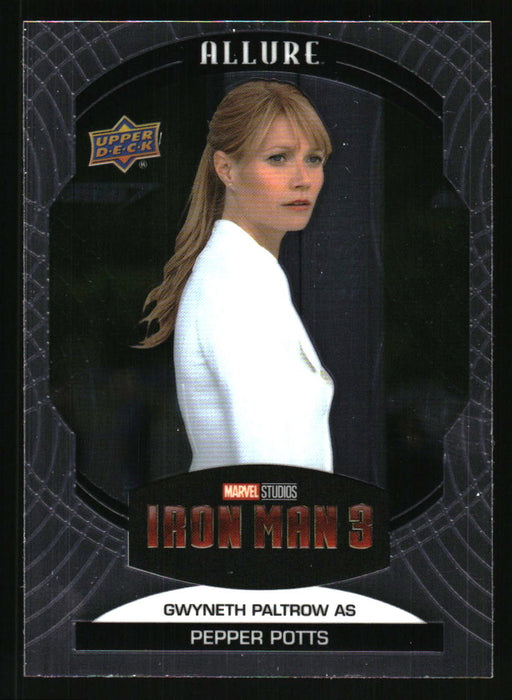 Gwyneth Paltrow as Pepper Potts 2022 Upper Deck Marvel Allure Front of Card
