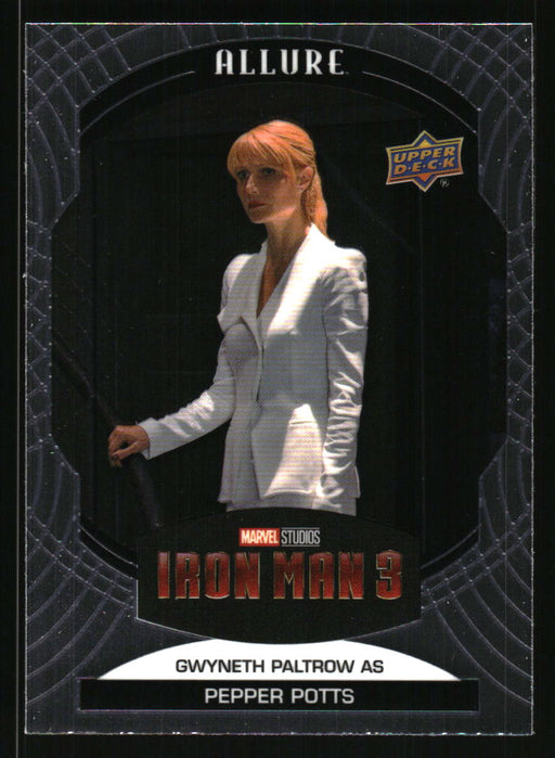 Gwyneth Paltrow as Pepper Potts 2022 Upper Deck Marvel Allure Front of Card