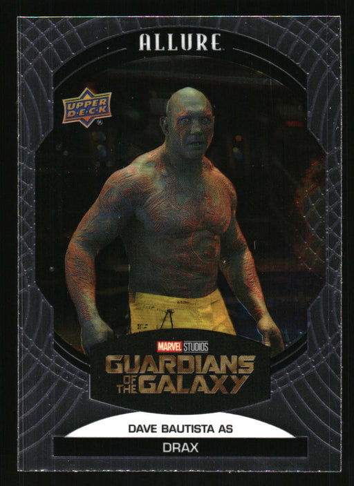 Dave Bautista as Drax 2022 Upper Deck Marvel Allure Front of Card
