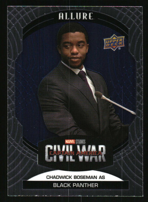 Chadwick Boseman as Black Panther 2022 Upper Deck Marvel Allure Front of Card