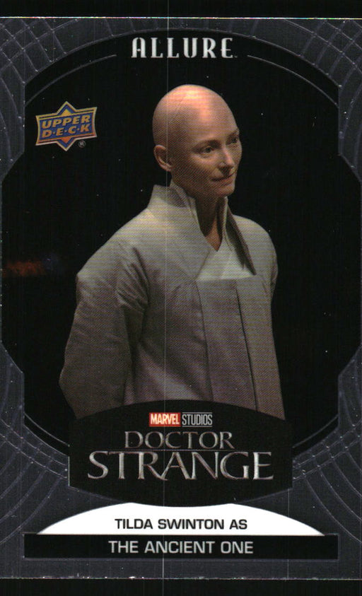 Tilda Swinton as The Ancient One 2022 Upper Deck Marvel Allure Front of Card