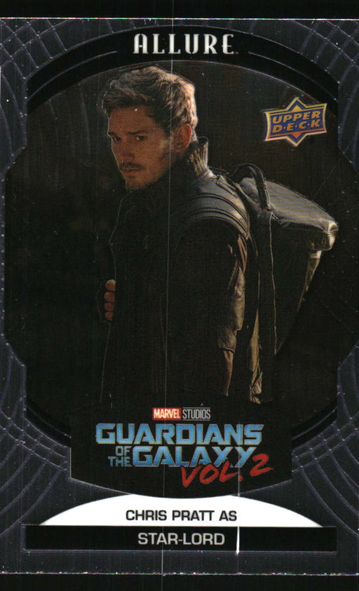 Chris Pratt as Star-Lord 2022 Upper Deck Marvel Allure Front of Card