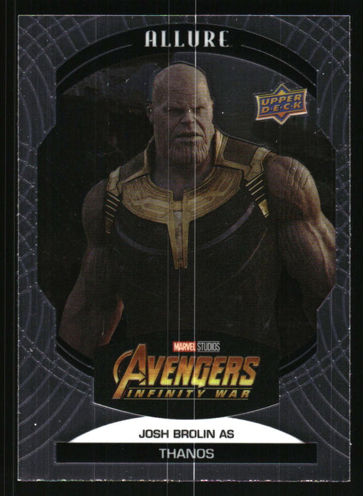 Josh Brolin as Thanos 2022 Upper Deck Marvel Allure Front of Card