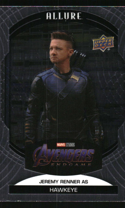Jeremy Renner as Hawkeye 2022 Upper Deck Marvel Allure Front of Card