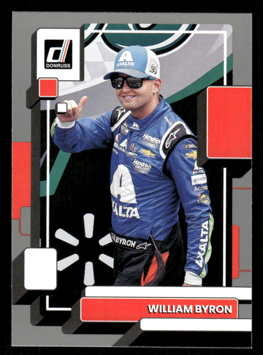 William Byron 2023 Panini Donruss Racing Silver Drivers Base Front of Card
