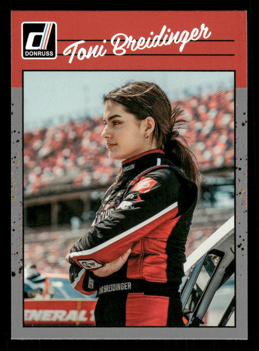 Toni Breidinger 2023 Panini Donruss Racing Silver Retro 1990 Base Front of Card