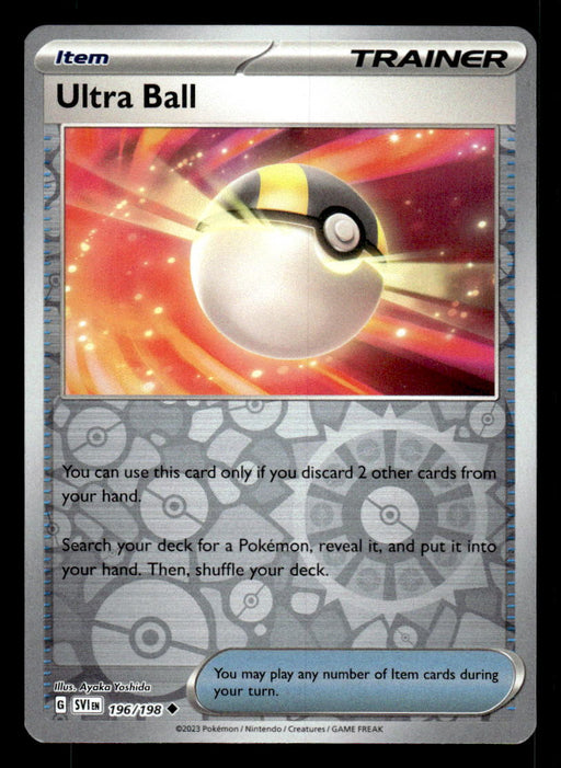 Ultra Ball Pokemon TCG Scarlet and Violet Reverse Holo Front of Card