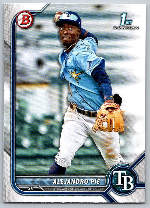 Alejandro Pie 2022 Bowman Prospects # BP-99 1st Bowman Tampa Bay Rays - Collectible Craze America