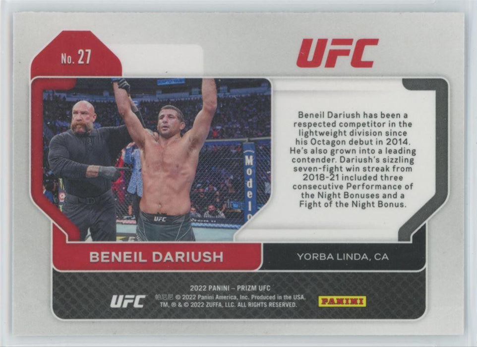 Beneil Dariush 2022 Panini Prizm UFC # 27 - Collectible Craze America