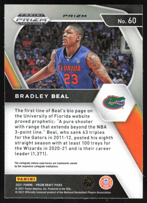 Bradley Beal 2021 Panini Prizm Draft Picks # 60 Red Ice Prizm Florida Gators - Collectible Craze America