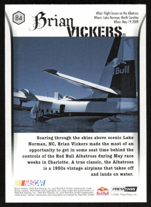 Brian Vickers 2009 Press Pass VIP # 84 Behind The Scenes - Collectible Craze America