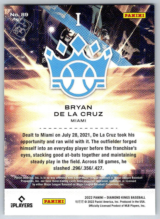 Bryan De La Cruz 2022 Panini Diamond Kings # 89 RC Miami Marlins - Collectible Craze America