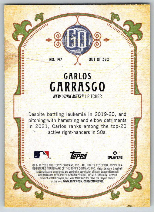 Carlos Carrasco 2022 Topps Gypsy Queen # 147 New York Mets - Collectible Craze America