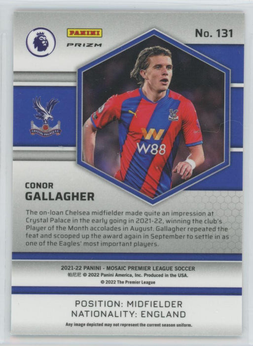 Conor Gallagher 2021 Panini Mosaic Premier League # 131 Orange Crystal Palace - Collectible Craze America