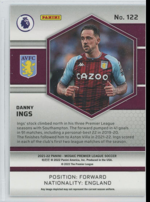 Danny Ings 2021 Panini Mosaic Premier League # 122 Aston Villa - Collectible Craze America