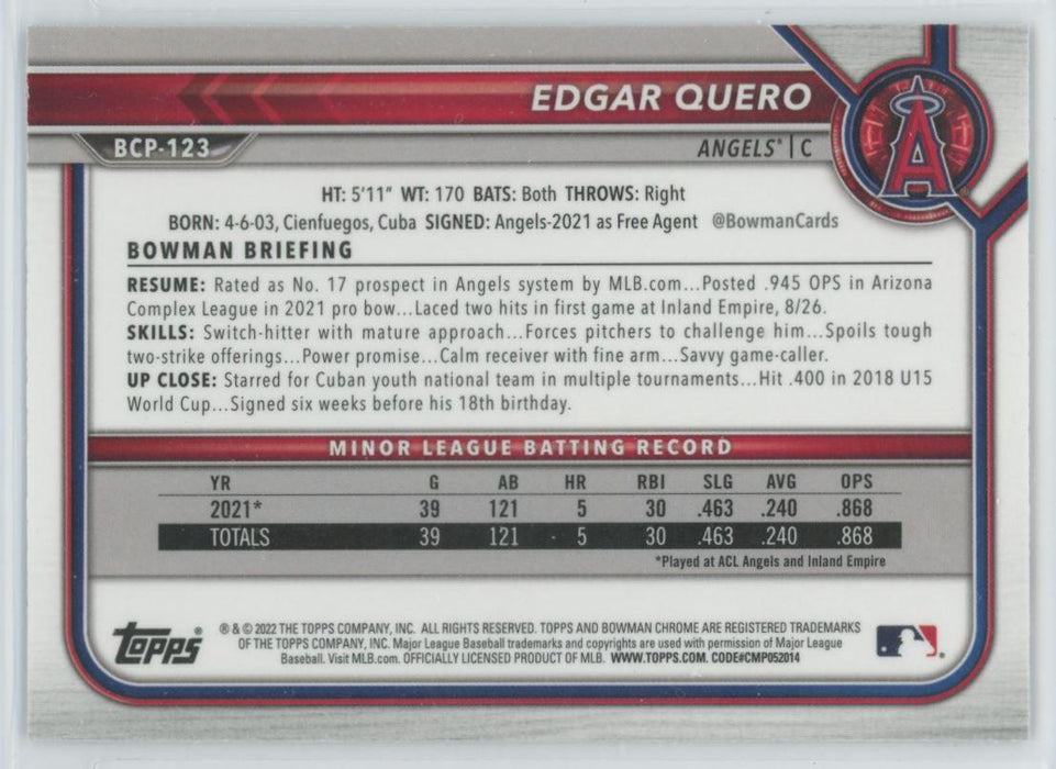 Ed Howard 2022 Bowman Chrome Prospects # BCP-64 Chicago Cubs - Collectible Craze America