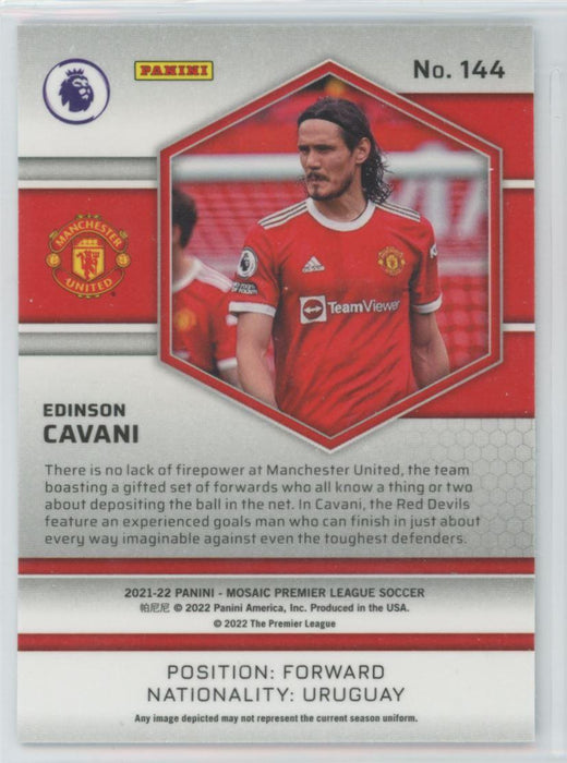 Edinson Cavani 2021 Panini Mosaic Premier League # 144 Manchester United - Collectible Craze America