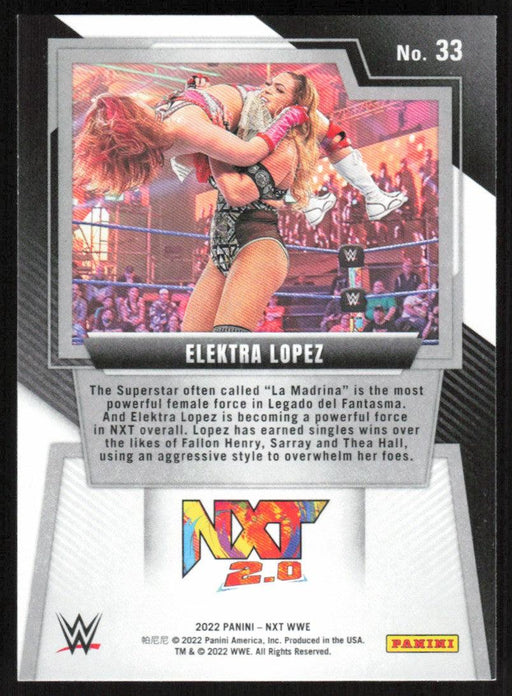 Elektra Lopez 2022 Panini NXT WWE # 33 RC Base NXT 2.0 - Collectible Craze America
