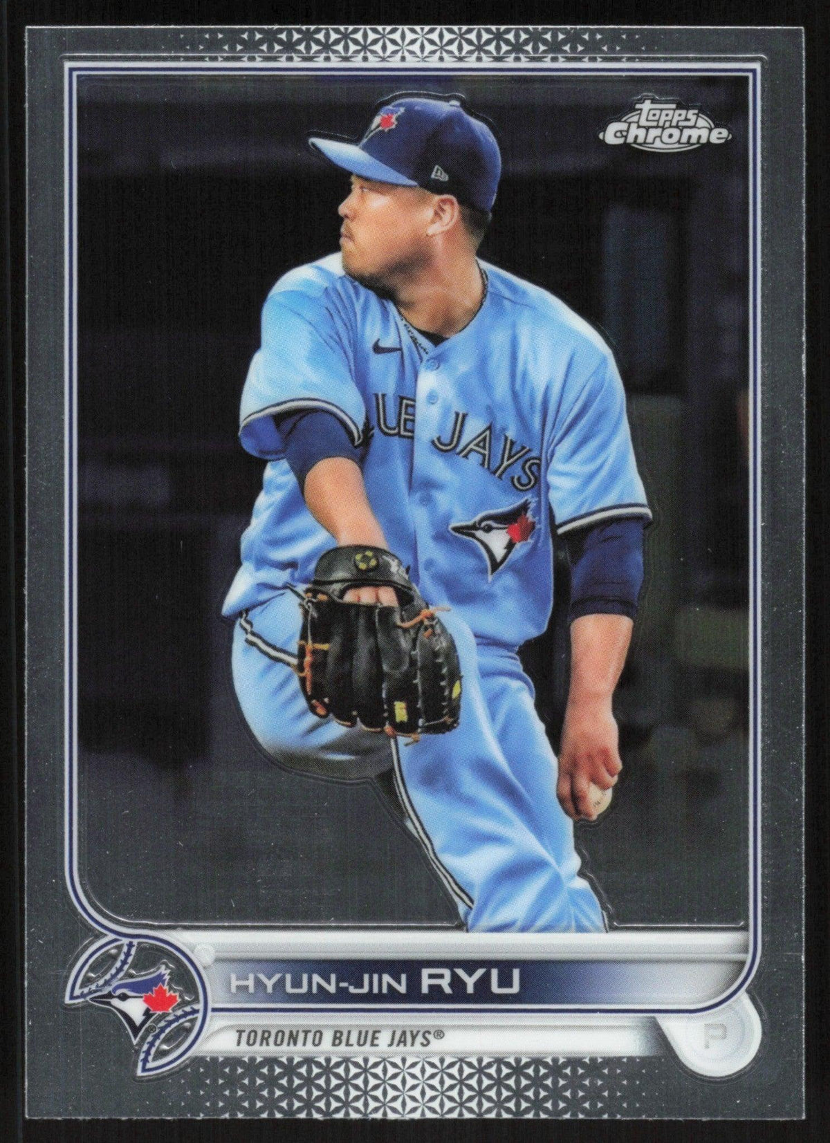 Hyun-Jin Ryu 2022 Topps Chrome Baseball # 122 Toronto Blue Jays Base