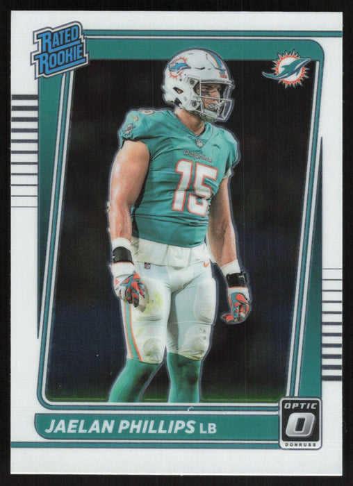 Jaelan Phillips 2021 Donruss Optic Rated Rooke # 254 RC Miami Dolphins Base - Collectible Craze America