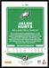 Jalen Hurts 2021 Donruss Football # 108 Philadelphia Eagles Base - Collectible Craze America