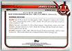 James Cook 2021 Bowman University Football # 19 Georgia Bulldogs 1st Bowman - Collectible Craze America