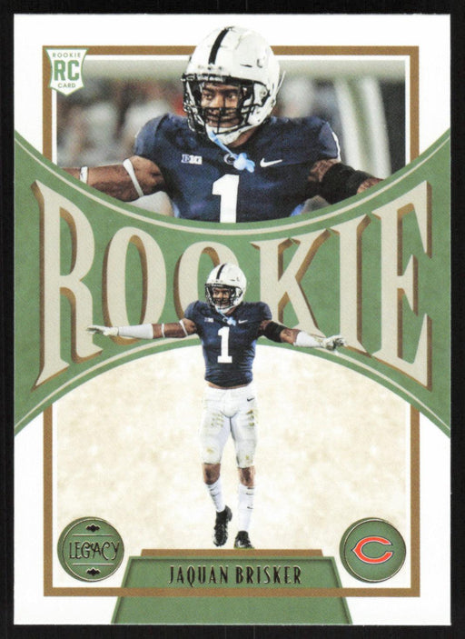 Jaquan Brisker 2022 Panini Legacy Rookie # 186 RC Chicago Bears Base - Collectible Craze America