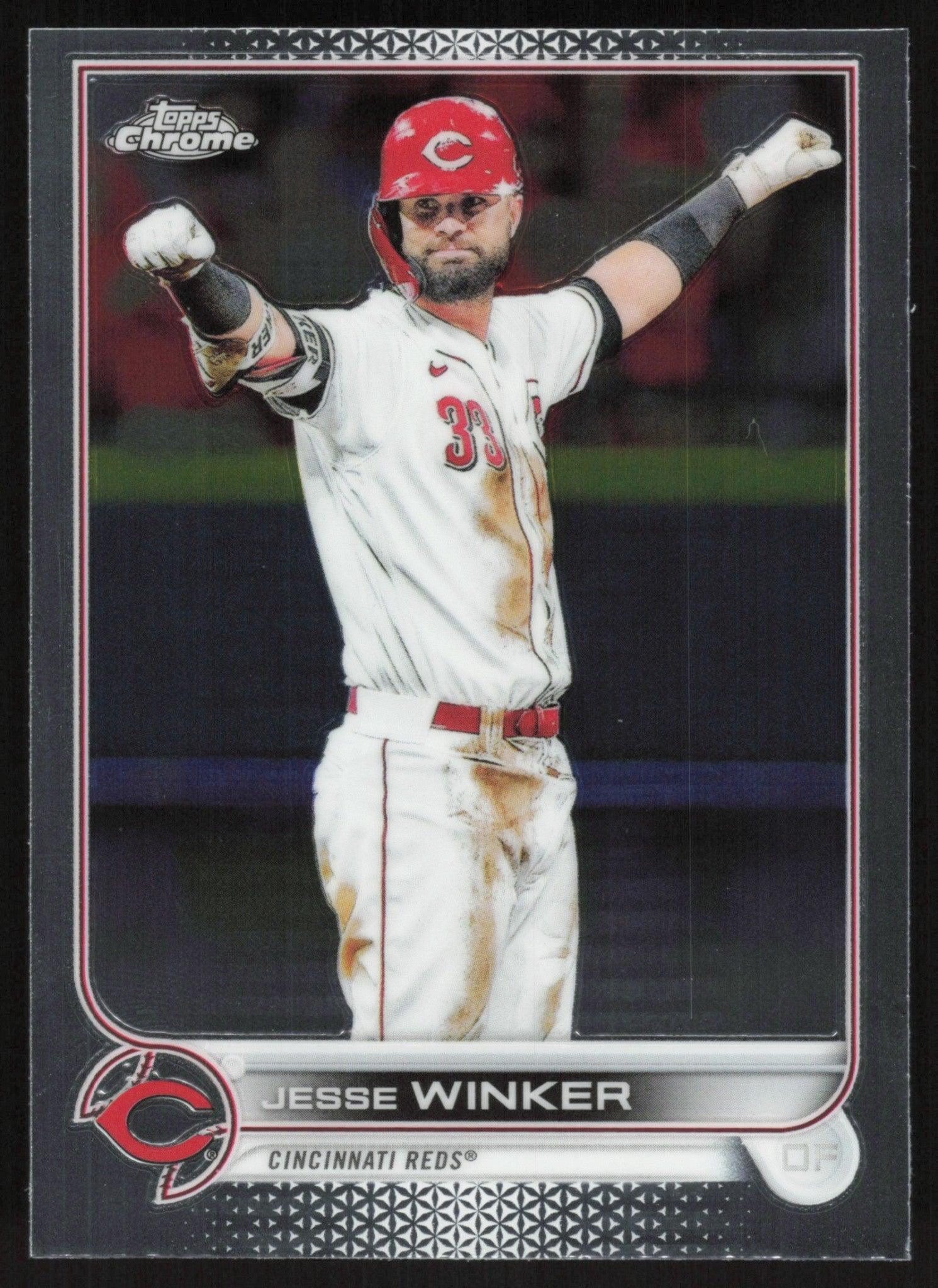 Jesse Winker 2022 Topps Chrome Baseball # 21 Cincinnati Reds Base -  Collectible Craze America