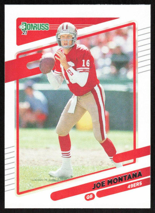 Joe Montana 2021 Donruss Football # 57 San Francisco 49ers Base