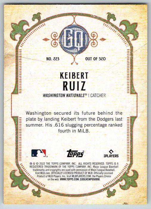 Keibert Ruiz 2022 Topps Gypsy Queen # 223 Los Angeles Dodgers - Collectible Craze America