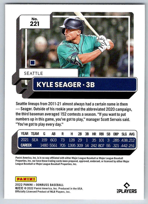 Kyle Seager 2022 Donruss Baseball # 221 Seattle Mariners - Collectible Craze America