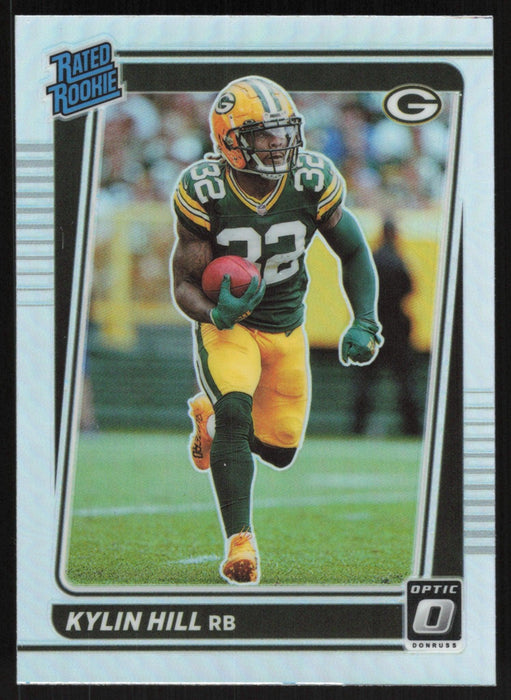 Kylin Hill 2021 Donruss Optic Rated Rookie # 289 RC Silver Prizm Green Bay Packers - Collectible Craze America