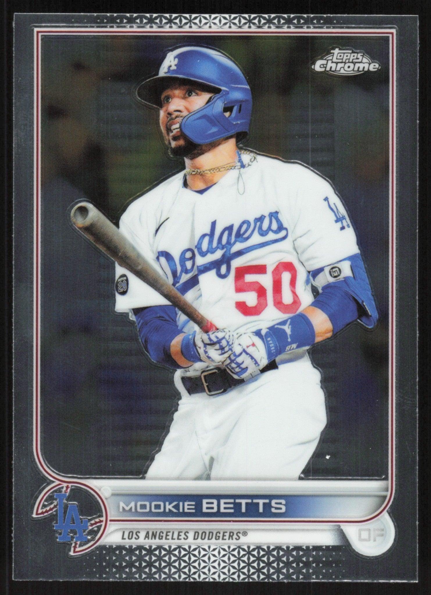 Mookie Betts 2022 Topps Chrome Baseball 100 Los Angeles Dodgers Base  Collectible Craze America