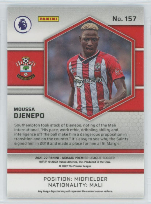 Moussa Djenepo 2021 Panini Mosaic Premier League # 157 Southampton - Collectible Craze America