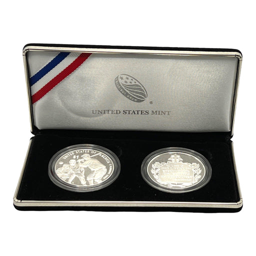 Negro Leagues Baseball 2022 Silver Dollar Coin & Jackie Robinson Silver Medal Set 22CR w/ COA - Collectible Craze America