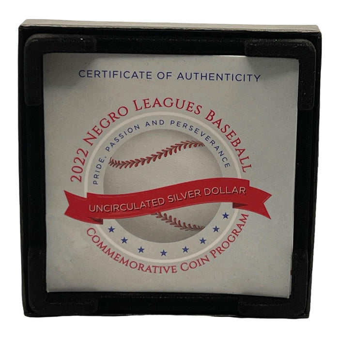 Negro Leagues Baseball 2022 Uncirculated Silver Dollar Coin 22CL with COA - Collectible Craze America