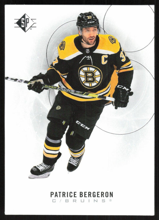 Patrice Bergeron 2020 SP Hockey # 31 Boston Bruins - Collectible Craze America