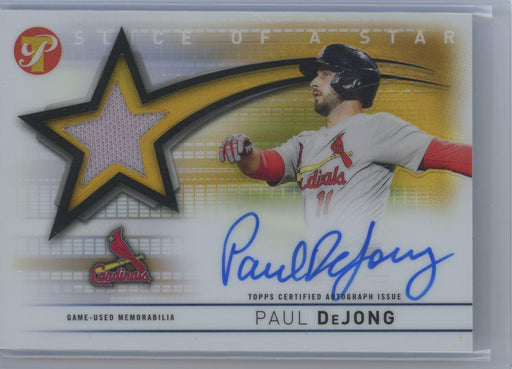 Paul DeJong 2022 Topps Pristine # SSAR-PD Gold Slice of a Star 29/50 St. Louis Cardinals - Collectible Craze America