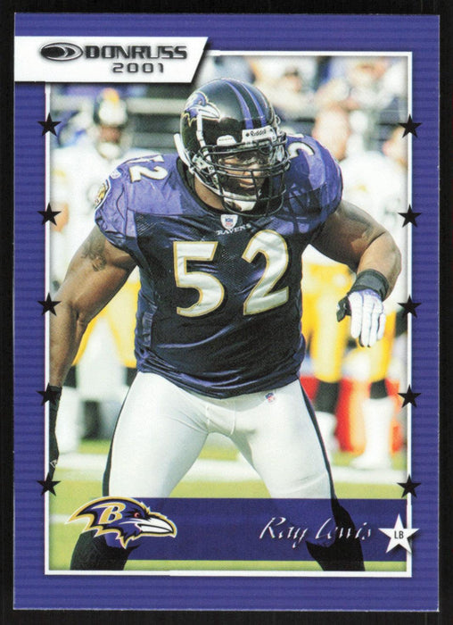 Ray Lewis 2021 Donruss Retro 2001 # 01-18 Baltimore Ravens - Collectible Craze America