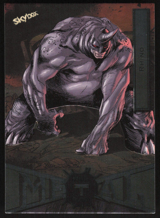 Rhino 2021 Upper Deck Skybox Spider-Man Marvel Metal Universe # 68 Base - Collectible Craze America