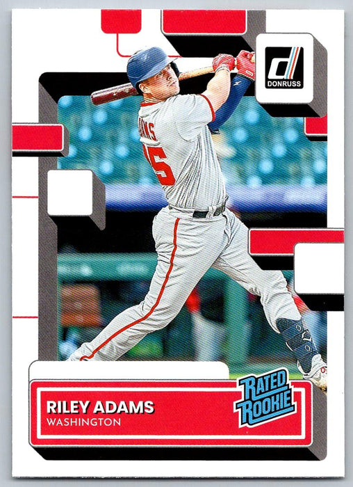 Riley Adams 2022 Donruss Baseball # 75 RC Washington Nationals - Collectible Craze America